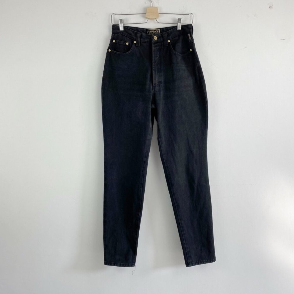 Amazing vintage Versace black jeans pants